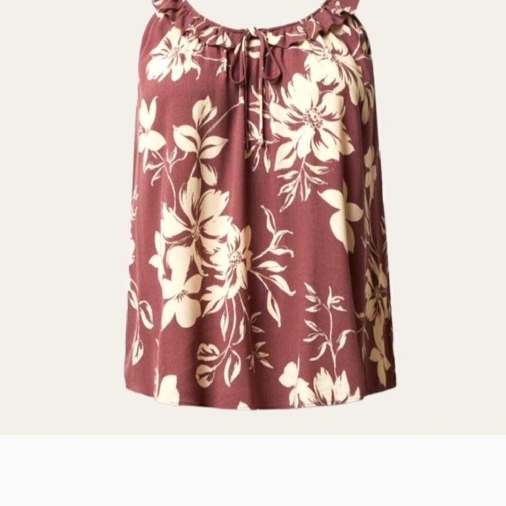 Torrid Emma Floral Tie Front Tank Top